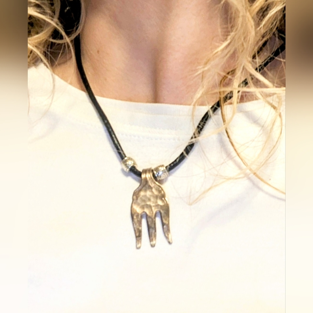Handmade Artisan Fork Necklace